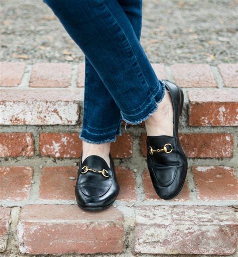 barefoot gucci loafers jeans|More.